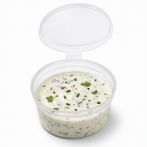 2oz Hinged Round Sauce Pot