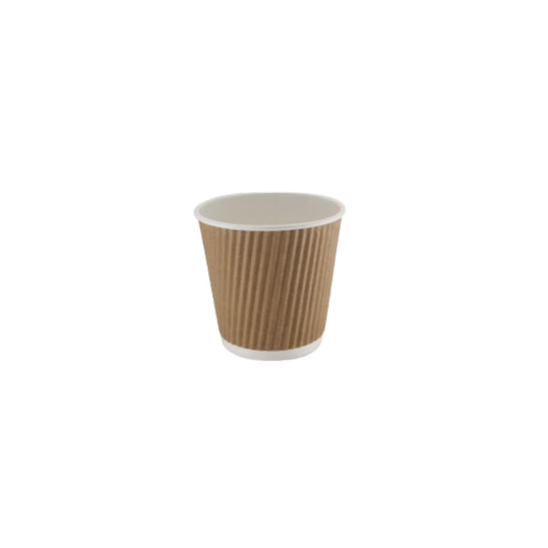 Go-Pak 4oz Ripple Kraft Paper Cup