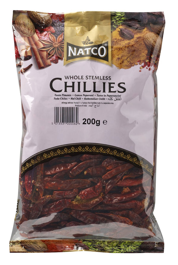 Natco Chilli Whole Stemless 200g
