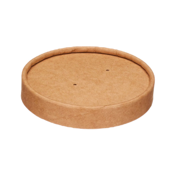 Dispo Kraft Soup Cup Paper Lid (2 Sizes)