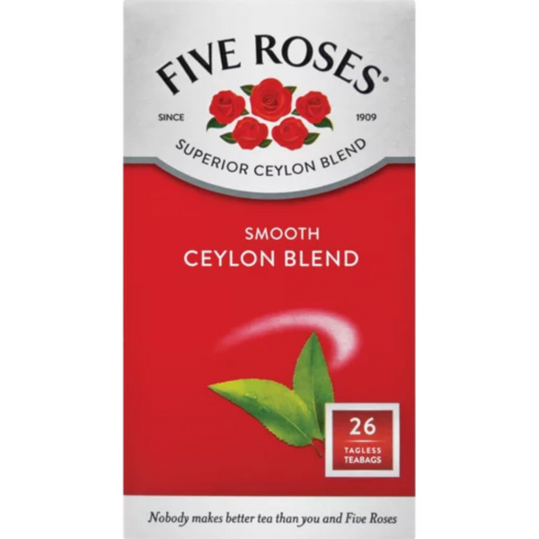 Five Roses Superior Quality Ceylon Blend Tea -26 Tea Bags