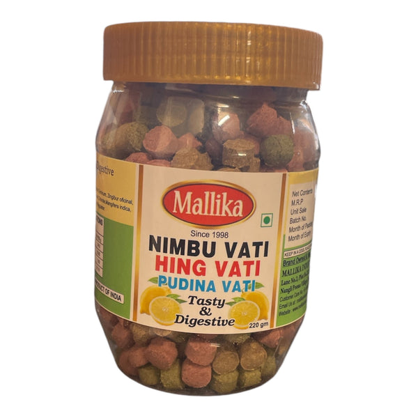 Mallika Nimbu -Hing Pudina Mix Vati 220g