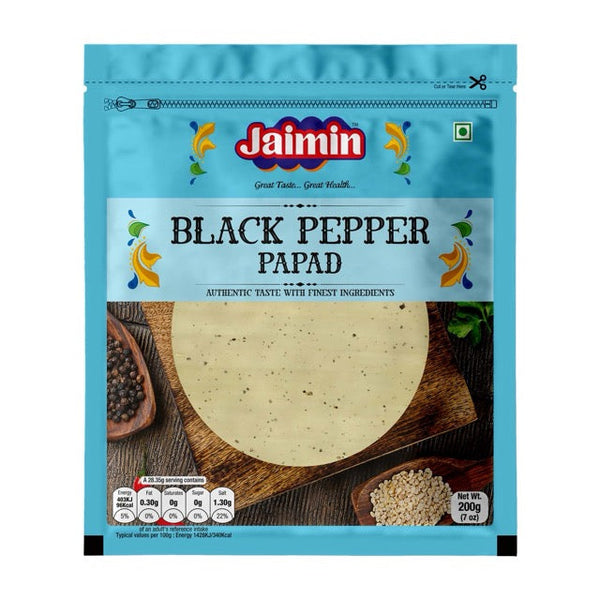 Jaimin Black Pepper Pappad 200g