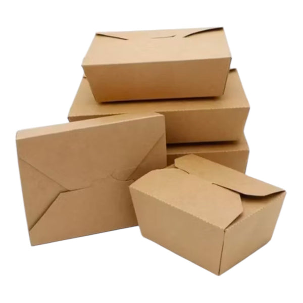 Dispo Kraft deli leakproof food box (7 Sizes)