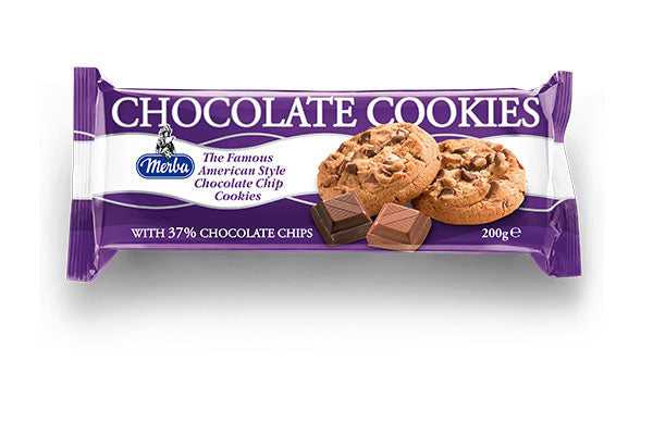 Merba Chocolate Cookies 37%- 200g