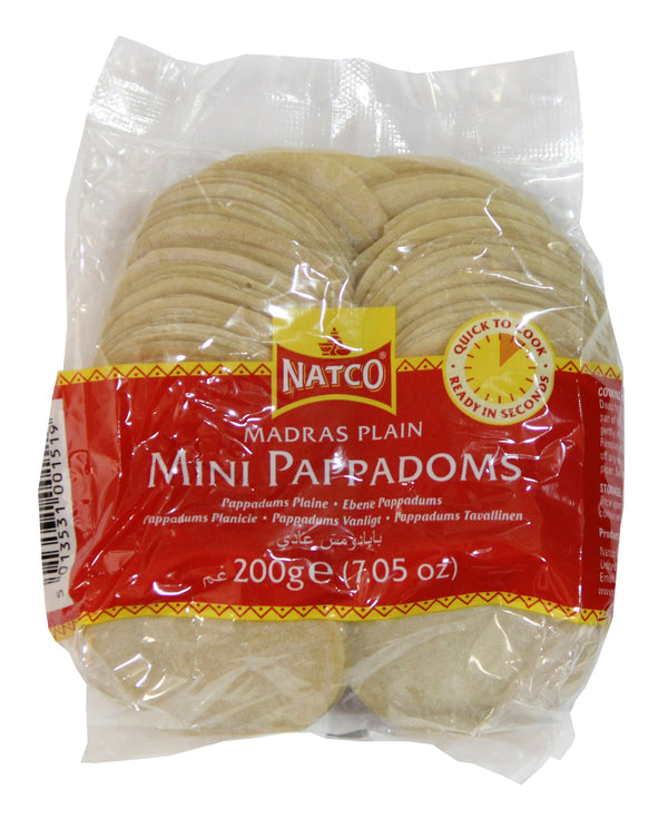 Natco Pappadoms Madras (Coin size) 200g