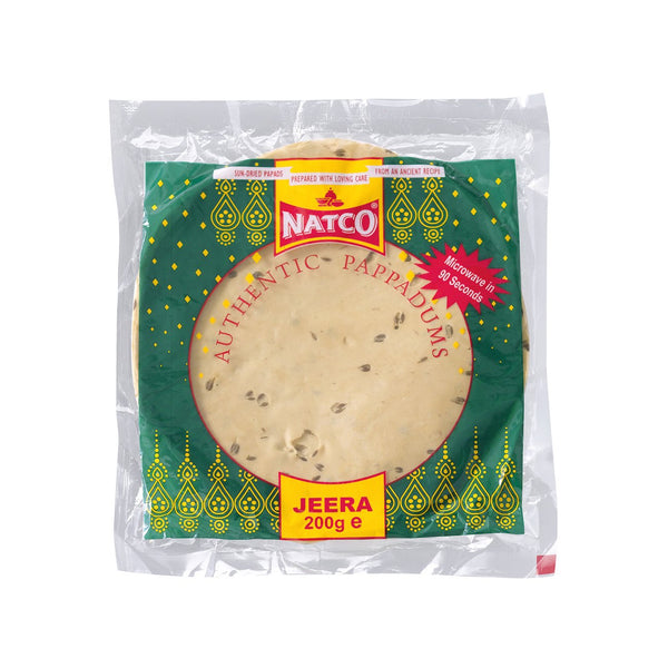 Natco Pappadoms Jeera (Microwavable) 200g