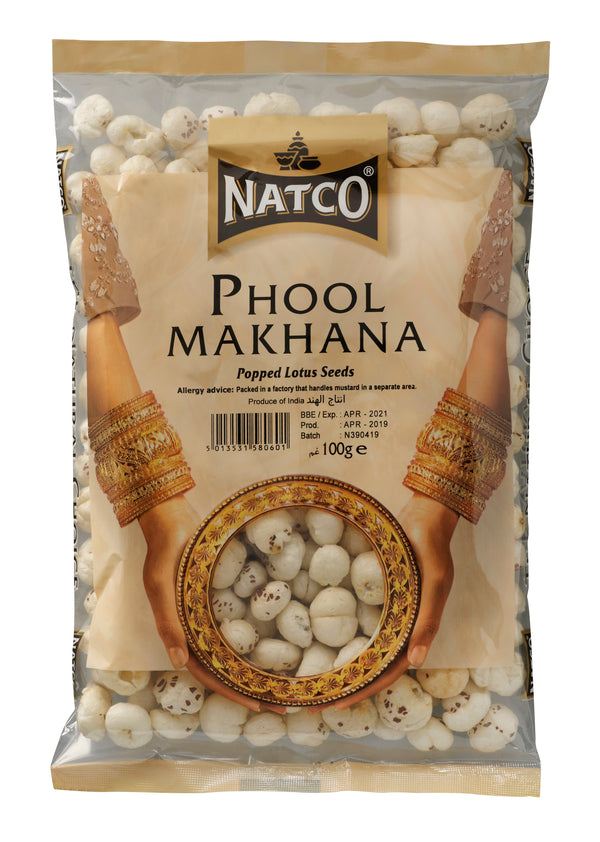 Natco Phool Makhana (Popped Lotus Seeds) 100g