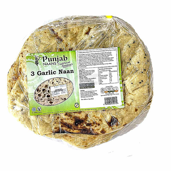 Punjab Naan Garlic Punjab Naan 3 Pack