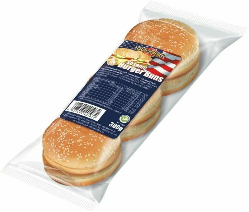 Quickbury Burger Buns With Sesame 300g