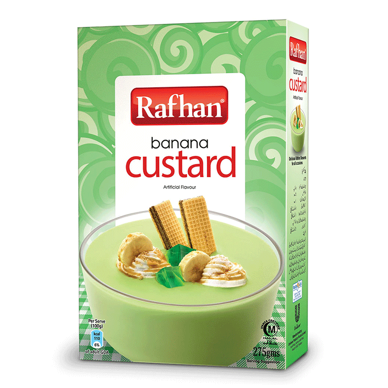Rahfan Banana Custard 275g
