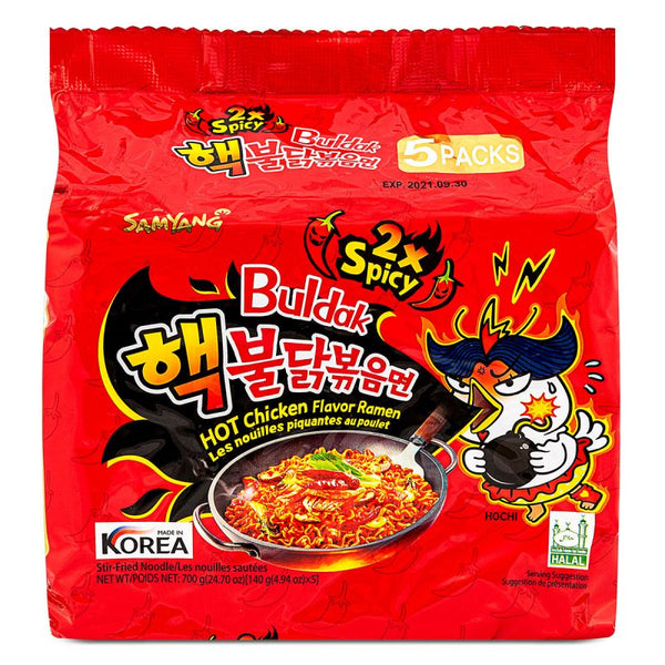SamYang Hot Chicken Flavor Ramen (2xSpicy) 5x140g