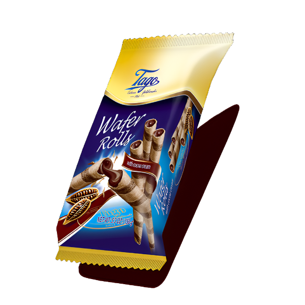 Tago Wafer Rolls Cocoa 150g