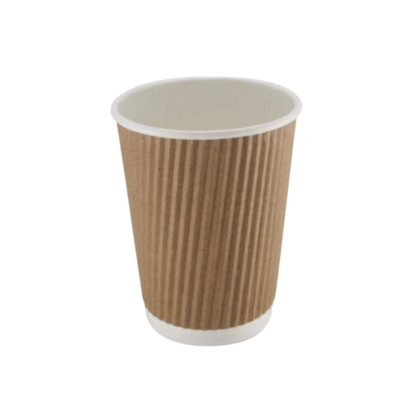 12oz Ripple Kraft Paper Cup