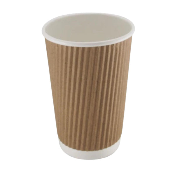 Go-Pak 16oz Ripple Kraft Paper Cup