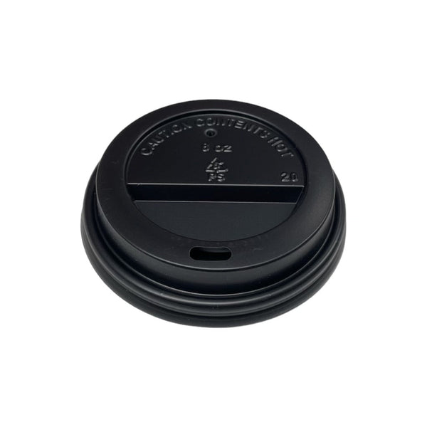 8oz Sip Thru Black Lids