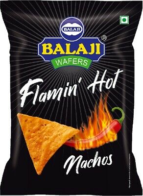 Balaji Flamin' Hot Nachos Crisps 6x140g