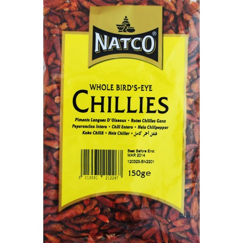 Natco Chilli Whole Birdseye 150g