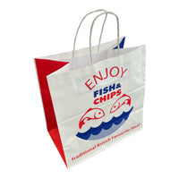 Fish & Chips Bags with Twisted Handle (2 Sizes)