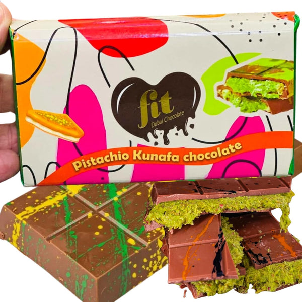 Fit Pistachio Kunafa Dubai Chocolate 200g