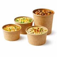 Dispo Kraft Soup Containers (4 Sizes)