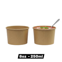 Dispo Kraft Soup Containers (4 Sizes)