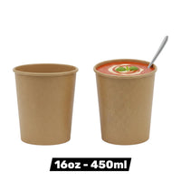 Dispo Kraft Soup Containers (4 Sizes)