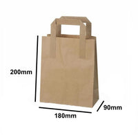 Kraft SOS Carrier Paper Bag (5 Sizes)