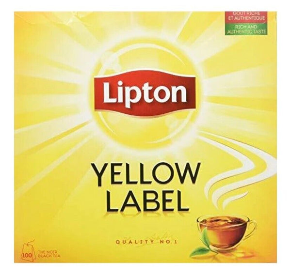 Lipton Yellow label Black Tea 100's bags