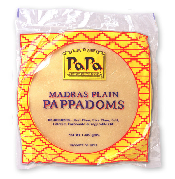 Natco Pappadoms Madras (Papa Brand) 250g