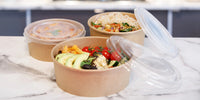 PET Lids for 500/750/1000 Kraft Bowl