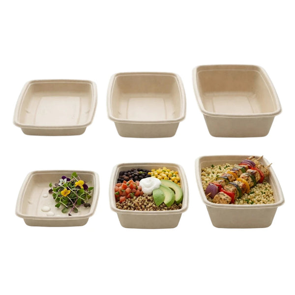 Sabert Rectangular Pulp Container (3 Sizes)
