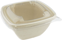 Sabert RPET Lid for Small Square Pulp Bowl