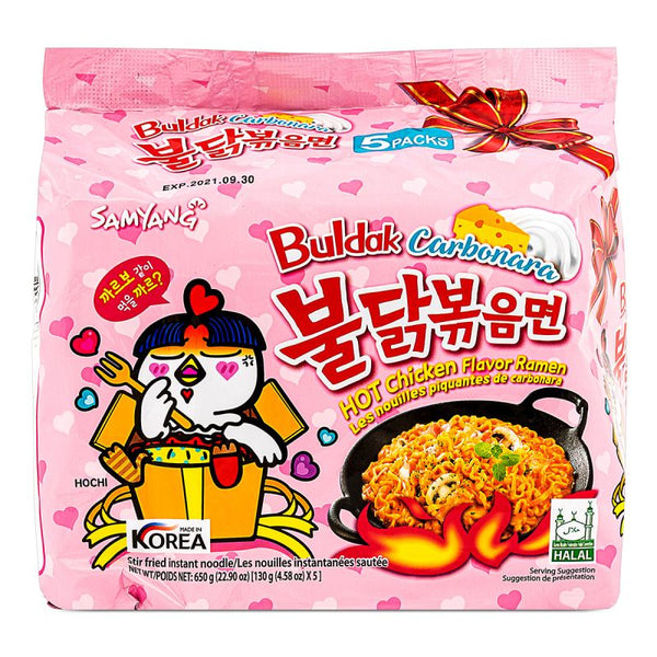 SamYang Buldak Carbonara Ramen Flavor 5x130g
