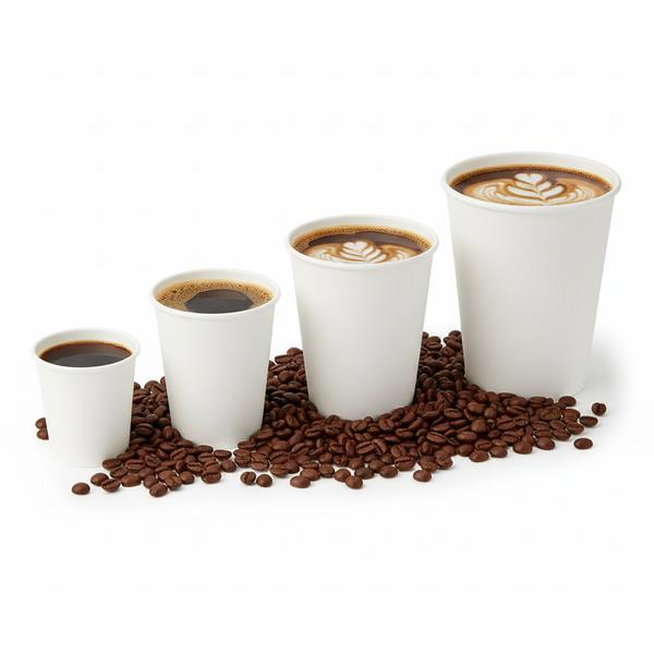 Go-Pak Single Wall White Paper Cups (4 Sizes)
