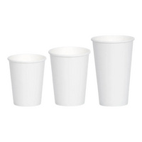 Single Wall White Paper Cups (4 Sizes)