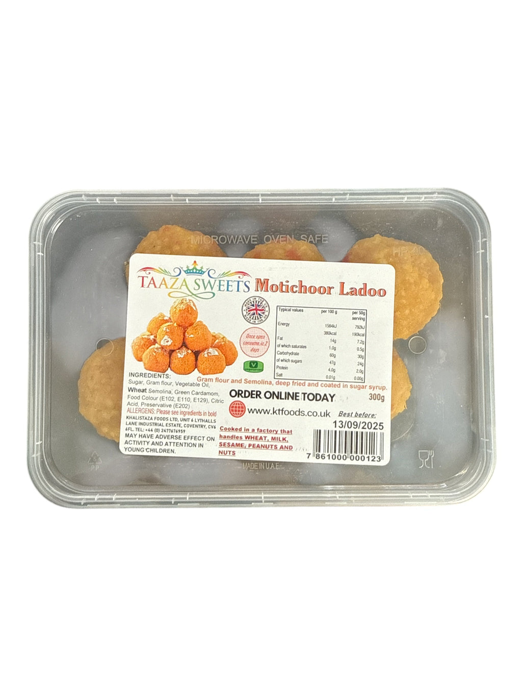 Taaza Sweets Motichoor Ladoo 300g