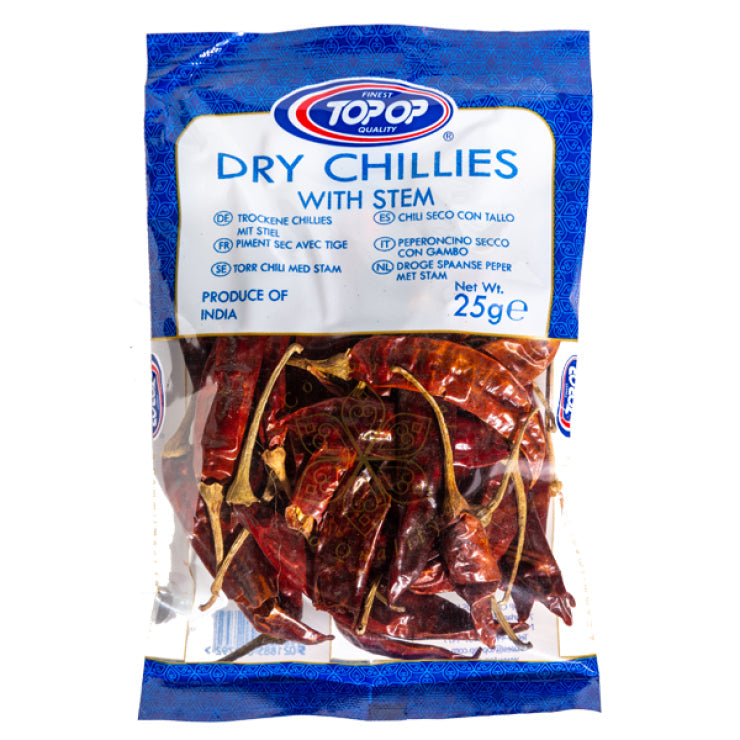 Top Op Chillies With Stem 25g