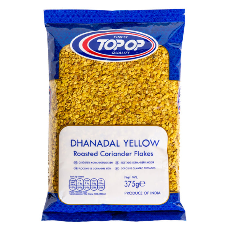 Top Op Dhanadal Yellow (Roasted Coriander Flakes) 375g