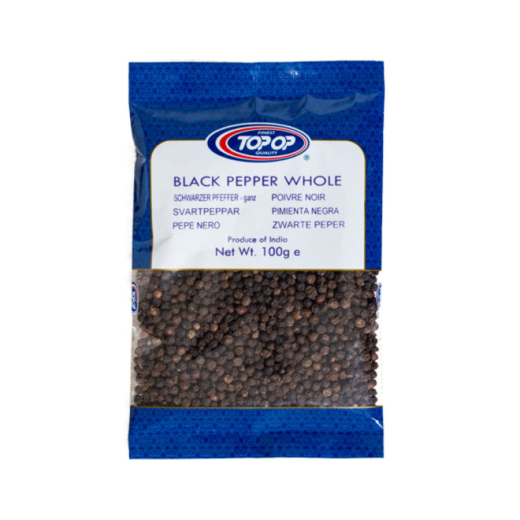 Topop Black Pepper Whole 100g