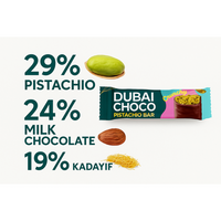 Viral Dubai Choco Pistachio Knafeh Bar 55g - High Protein - 29% Pistachio